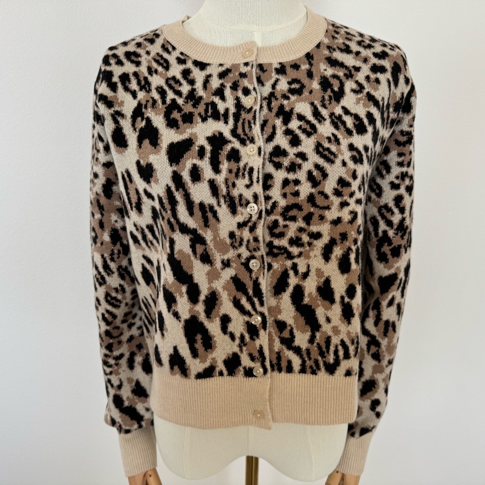 Leopard print cardigan